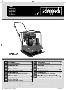 Handleiding Scheppach HP2200S Trilplaat