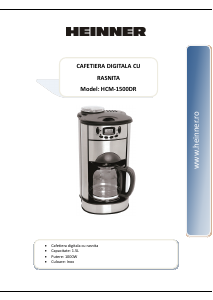 Instrukcja Heinner HCM-1500DR Ekspres do kawy