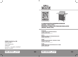 Bedienungsanleitung Grill Meister IAN 405831 Barbecue