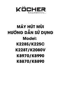 Hướng dẫn sử dụng Köcher K8990 Mũ đầu bếp