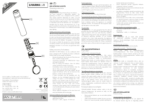 Bedienungsanleitung LivarnoLux IAN 271890 Taschenlampe