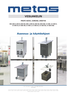Käyttöohje Metos Drop-In WD-N Vesisäiliö