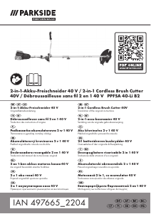 Mode d’emploi Parkside IAN 497665 Débroussailleuse
