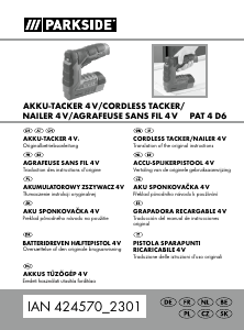 Handleiding Parkside IAN 424570 Tacker