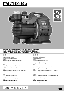 Manuale Parkside IAN 393888 Pompa dell'acqua