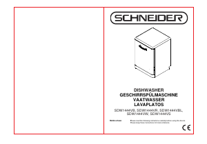 Manual Schneider SDW1444VS Dishwasher