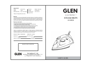 Manual Glen GL 8024 Iron