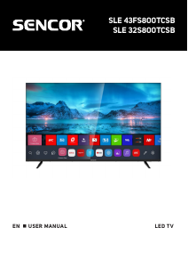 Handleiding Sencor SLE 43FS800TCSB LED televisie