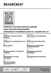 Manual SilverCrest IAN 424821 Vacuum Cleaner