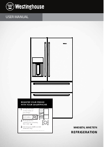 Handleiding Westinghouse WHE6874SA Koel-vries combinatie