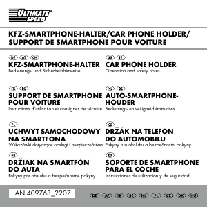 Manual de uso Ultimate Speed IAN 409763 Soporte para teléfono