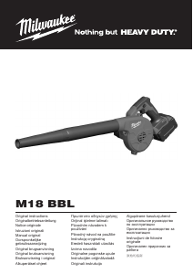 Manuale Milwaukee M18 BBL Soffiatore