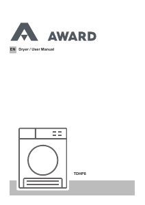 Handleiding Award TDHP8 Wasdroger