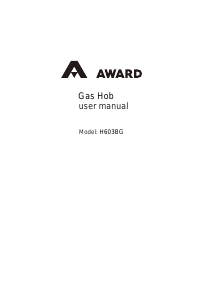 Manual Award H603/1BG Hob