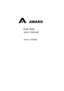 Manual Award H703/2BG Hob