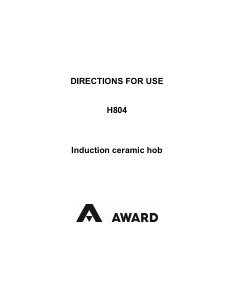 Manual Award H804 Hob
