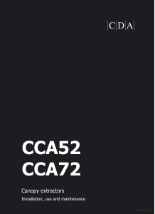 Handleiding CDA CCA52WH Afzuigkap