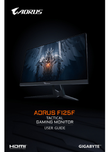 מדריך AORUS FI25F צג LED