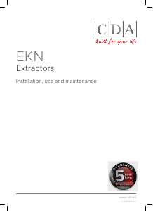 Manual CDA EKN70SS Cooker Hood