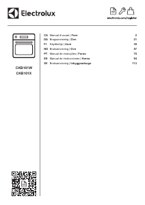 Manual de uso Electrolux CKB101X Horno