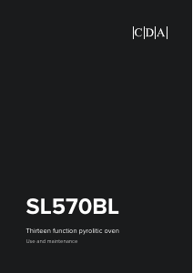 Handleiding CDA SL570BL Oven