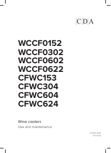Handleiding CDA CFWC153SS Wijnklimaatkast