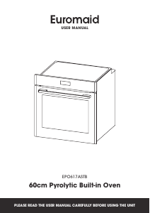 Manual Euromaid EPO617ASTB Oven