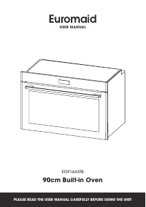 Manual Euromaid EO916ASTB Oven