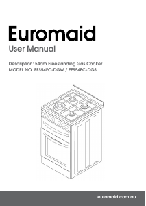 Handleiding Euromaid EFS54FC-DGW Fornuis