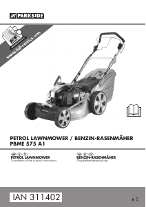 Manual Parkside IAN 311402 Lawn Mower