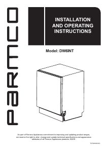 Handleiding Parmco DW6INT Vaatwasser