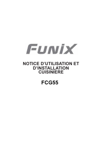 Mode d’emploi Funix FCG55 Cuisinière