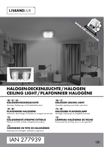 Manual LivarnoLux IAN 277939 Candeeiro