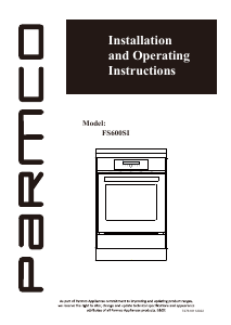 Handleiding Parmco FS600SI Fornuis