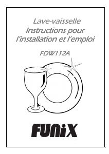Mode d’emploi Funix FDW112A Lave-vaisselle