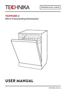 Handleiding Technika TGDW6BK-2 Vaatwasser