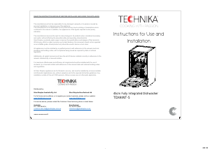 Handleiding Technika TDX4INT-5 Vaatwasser