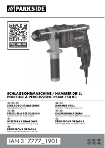 Handleiding Parkside IAN 317777 Klopboormachine