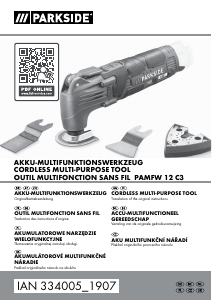 Instrukcja Parkside IAN 334005 Narzędzia wielofunkcyjne