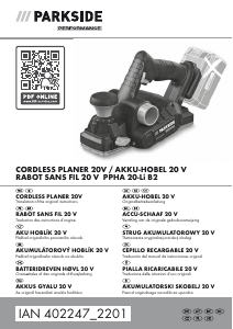 Priročnik Parkside IAN 402247 Planer