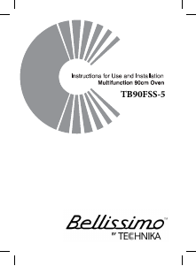 Handleiding Technika TB90FSS-5 Bellissimo Oven