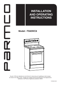 Handleiding Parmco FS60WC8 Fornuis