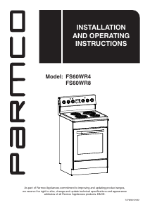 Handleiding Parmco FS60WR4 Fornuis