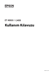 Kullanım kılavuzu Epson EcoTank ET-16500 Çok işlevli yazıcı