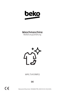 Bedienungsanleitung BEKO WML71433NRS1 Waschmaschine