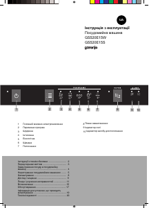 Посібник Gorenje GS520E15W Посудомийна машина