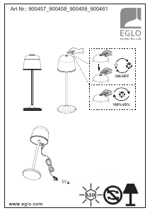 Bedienungsanleitung Eglo 900457 Leuchte