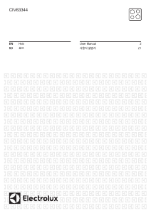 Manual Electrolux CIV63344 Hob