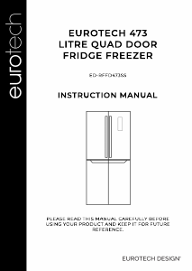 Handleiding Eurotech ED-RFFD473SS2 Koel-vries combinatie