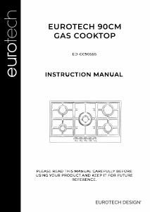 Manual Eurotech ED-GC905SS Hob